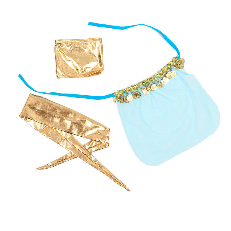 SUBLIEM - BLAUWE LINGERIESET IN INDIASE STIJL L/XL