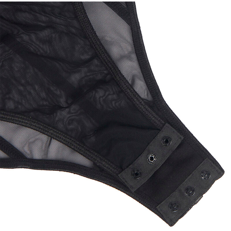 SUBBLIME - ZWART BODYSUIT MET KETTINGBRETELS L/XL
