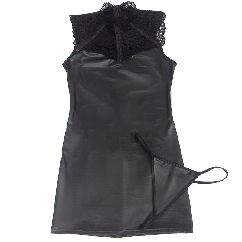 SUBLIEM - SEXY LEDEREN JURK L/XL