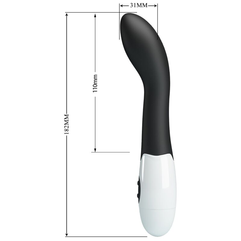 PRETTY LOVE - BISHOP G-SPOT VIBRATOR 30 MODI ZWART