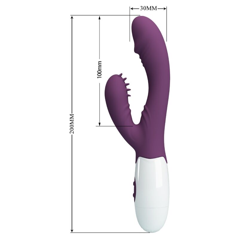 PRETTY LOVE - ANDRE RABBIT VIBRATEUR ET STIMULATEUR DE POINT G VIOLET