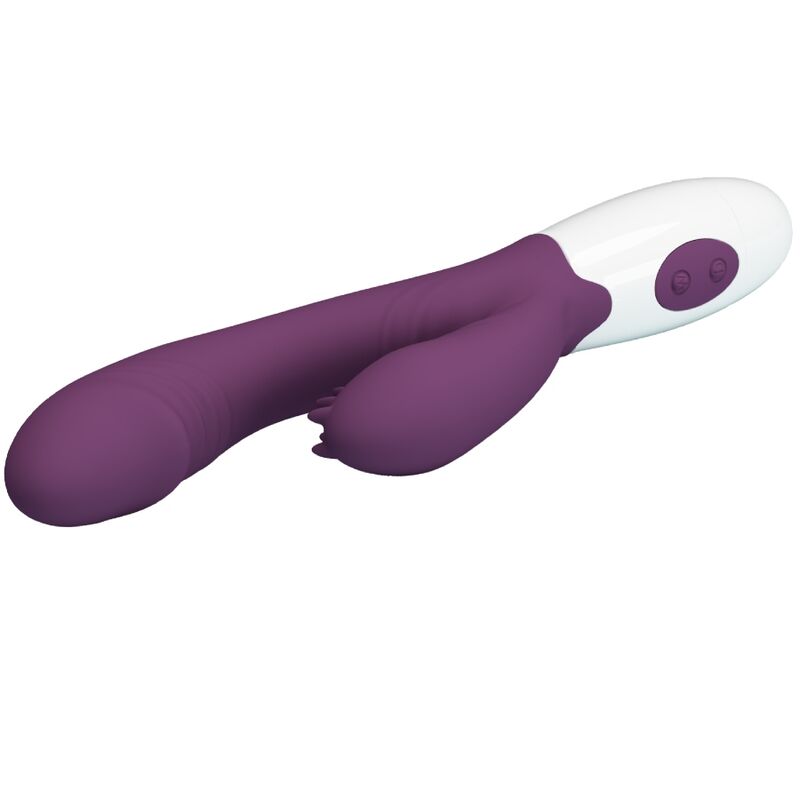 PRETTY LOVE - ANDRE RABBIT VIBRATEUR ET STIMULATEUR DE POINT G VIOLET