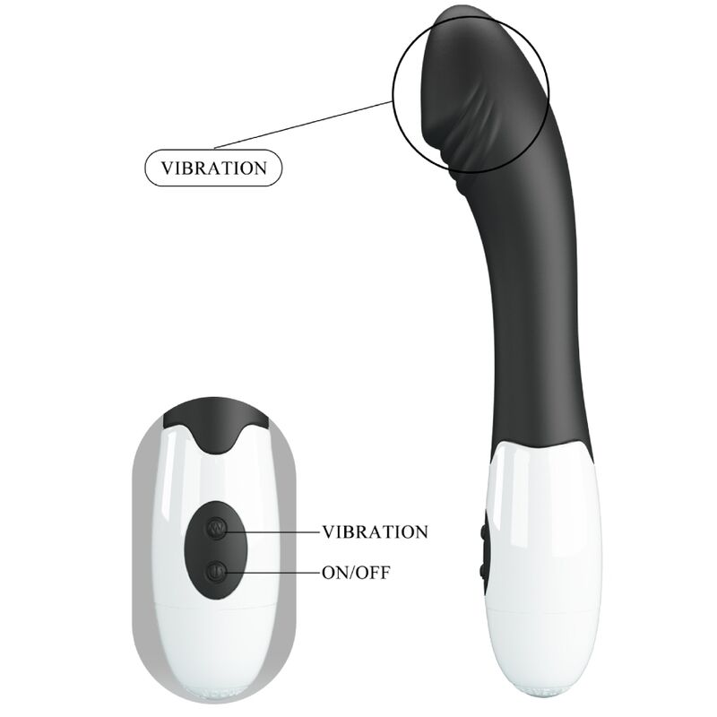 PRETTY LOVE - ELEMENTAL G-SPOT VIBRATOR 30 MODI ZWART