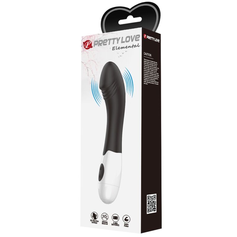 PRETTY LOVE - ELEMENTAL G-SPOT VIBRATOR 30 MODI ZWART