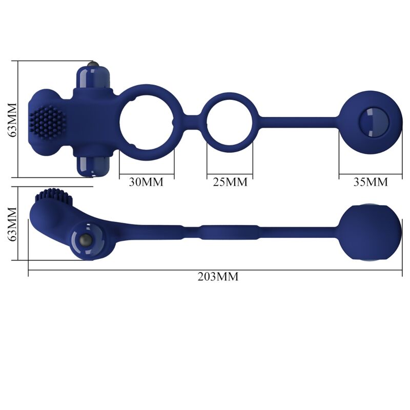 PRETTY LOVE - REMINGTON BAGUE DOUBLE VIBRATION AVEC PLUG BLEU