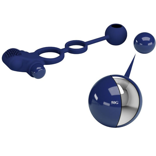 PRETTY LOVE - REMINGTON BAGUE DOUBLE VIBRATION AVEC PLUG BLEU