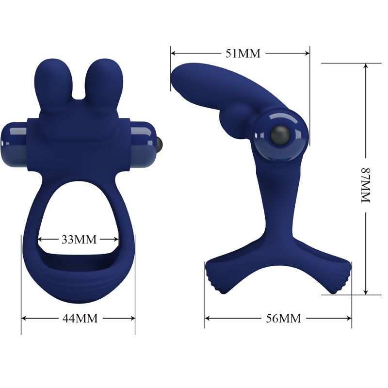 PRETTY LOVE - BAGUE DOUBLE VIBRATION FRANCISCO LAPIN BLEU