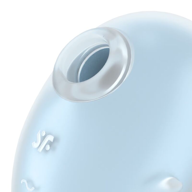 SATISFYER - SCHATTIGE GHOST LAY-ON VIBRATOR LICHTBLAUW