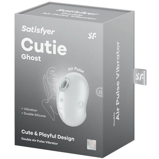 SATISFYER - CUTIE GHOST VIBRATEUR À POSER BLANC