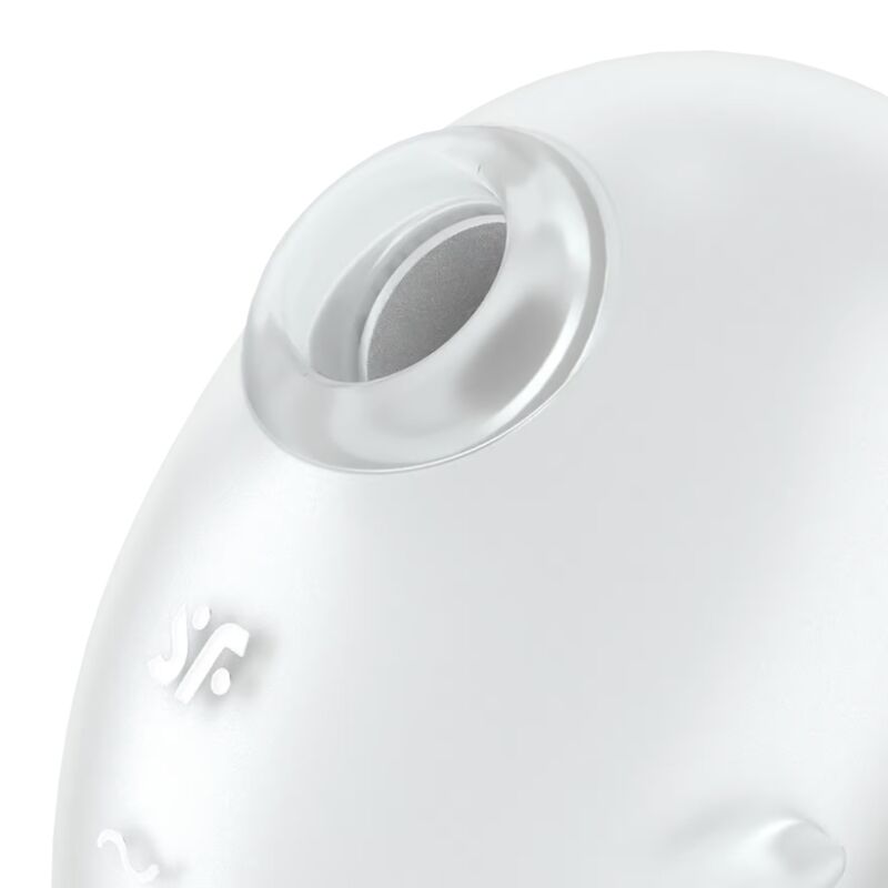 SATISFYER - CUTIE GHOST VIBRATEUR À POSER BLANC