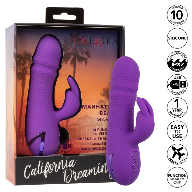 CALEXOTICS - MANHATTAN BEACH MARVEL VIBRATEUR LAPIN VIOLET PAR CALIFORNIA DREAMING