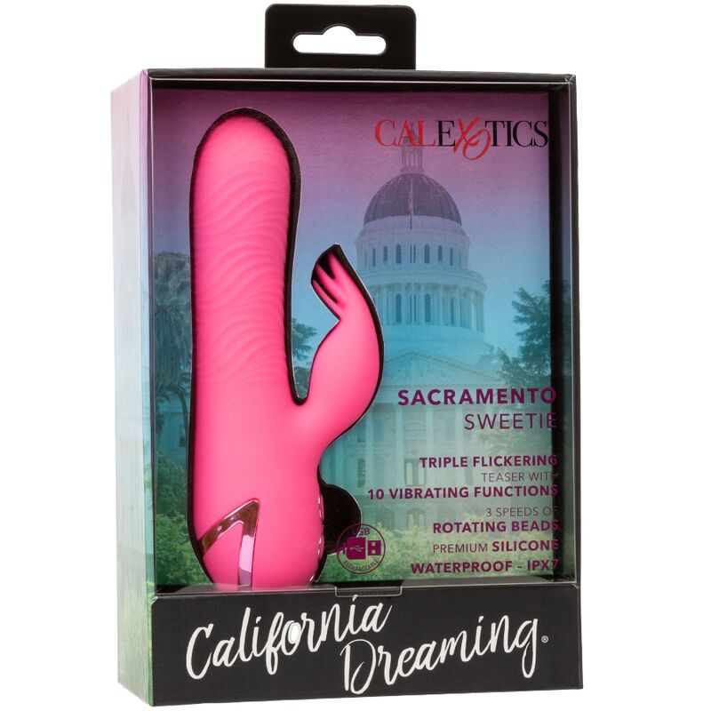 CALEXOTICS - VIBRATEUR SACRAMENTO SWEETIE RABBIT ROSE PAR CALIFORNIA DREAMING