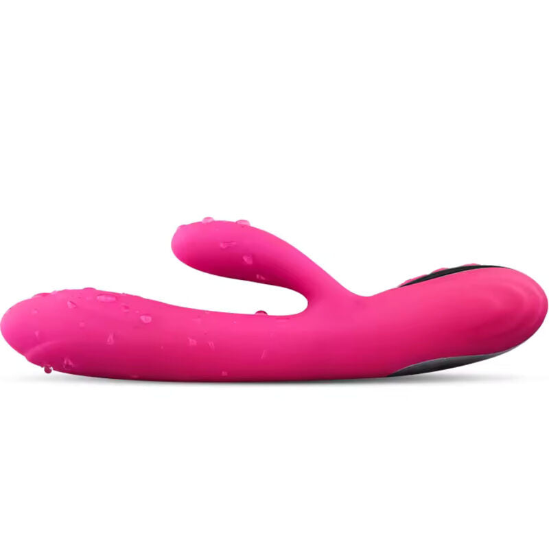 ARMONY - VIBRATEUR ET STIMULATEUR FLEXIBLE AVEC EFFET CHALEUR FUCHSIA