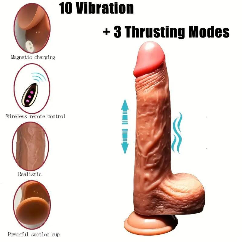 ARMONY - REALISTIC DILDO VIBRATOR WITH REMOTE CONTROL 22.5 CM