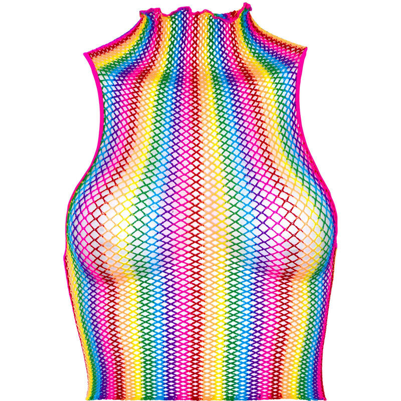 LEG AVENUE - MEERKLEURIGE MESH CAP