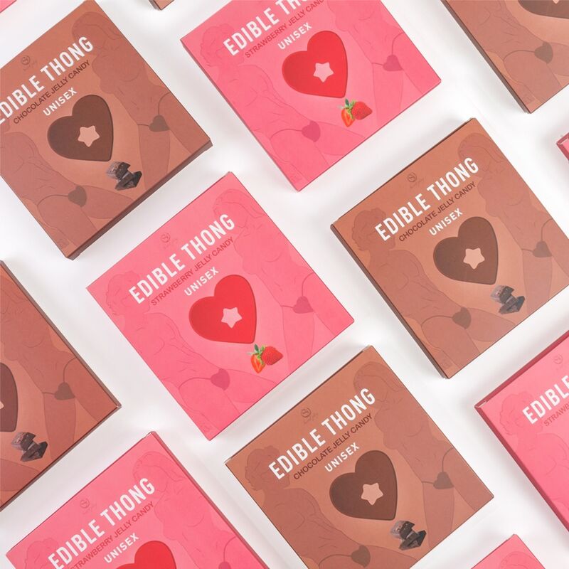 SECRET PLAY - STRING DE POITRINE EN GOMME DE CHOCOLAT