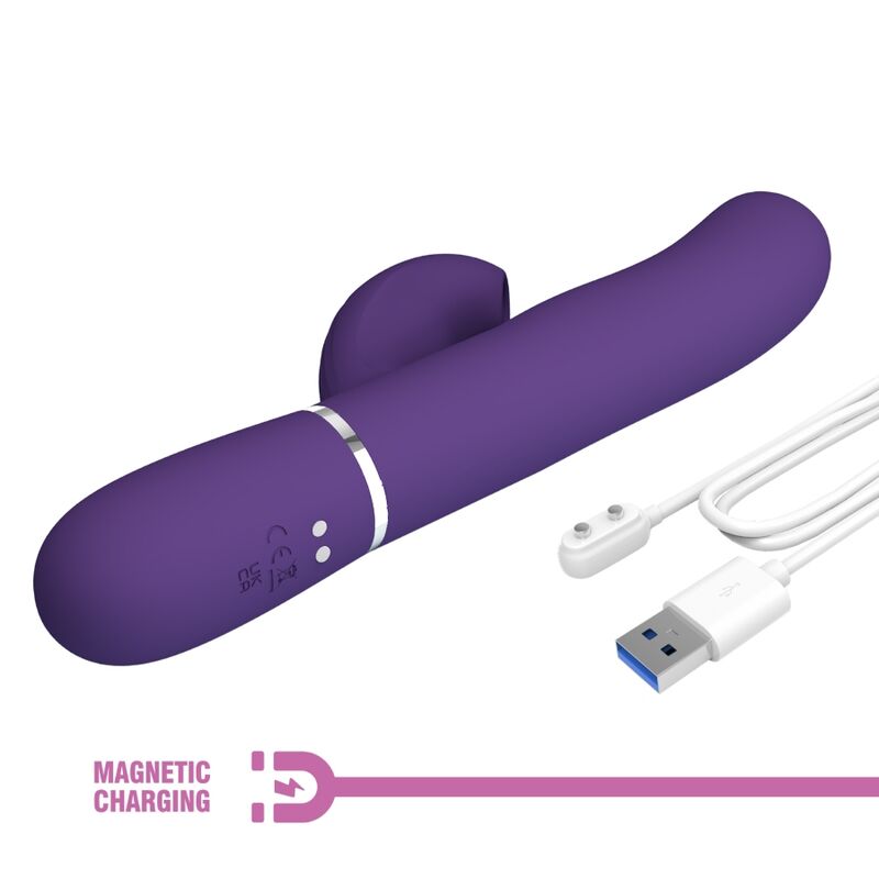 PRETTY LOVE - PERLITA VIBRATEUR POINT G 3 EN 1 MULTIFONCTION VIOLET