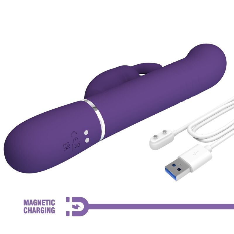 PRETTY LOVE - VIBRATEUR COALE RABBIT 4 EN 1 VIOLET