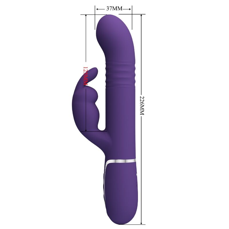 PRETTY LOVE - VIBRATEUR COALE RABBIT 4 EN 1 VIOLET