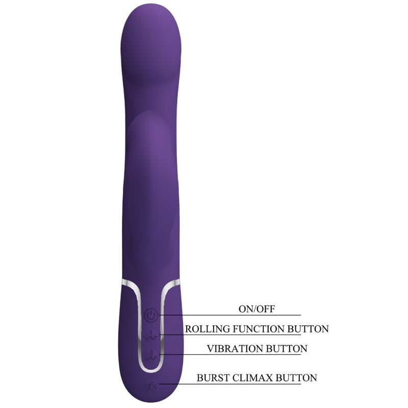 PRETTY LOVE - ZALIN KONIJN VIBRATOR KRALEN 4 IN 1 PAARS