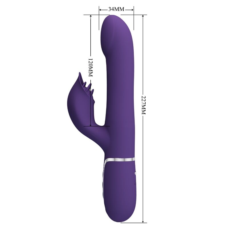PRETTY LOVE - ZALIN KONIJN VIBRATOR KRALEN 4 IN 1 PAARS