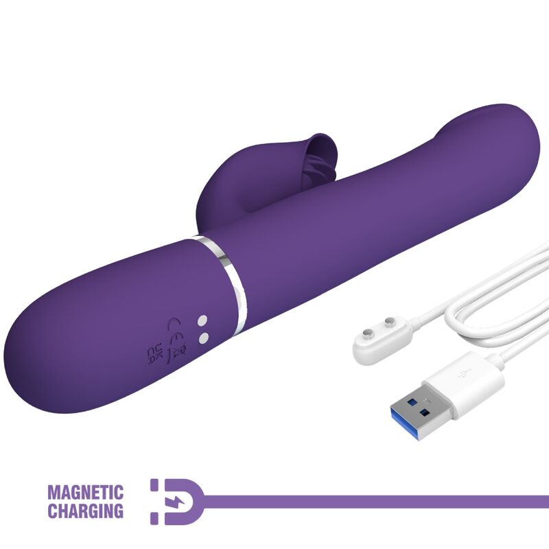 PRETTY LOVE - ZALIN KONIJN VIBRATOR KRALEN 4 IN 1 PAARS