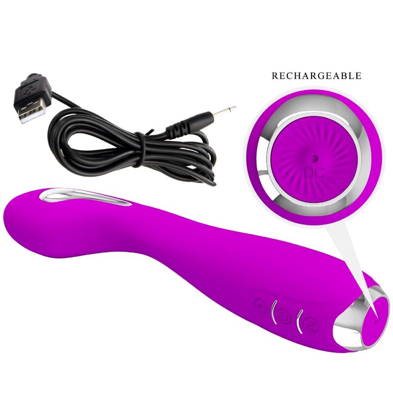 PRETTY LOVE - VIBRATEUR À CHOC ÉLECTRIQUE HECTOR APPLICATION GRATUITE VIOLET