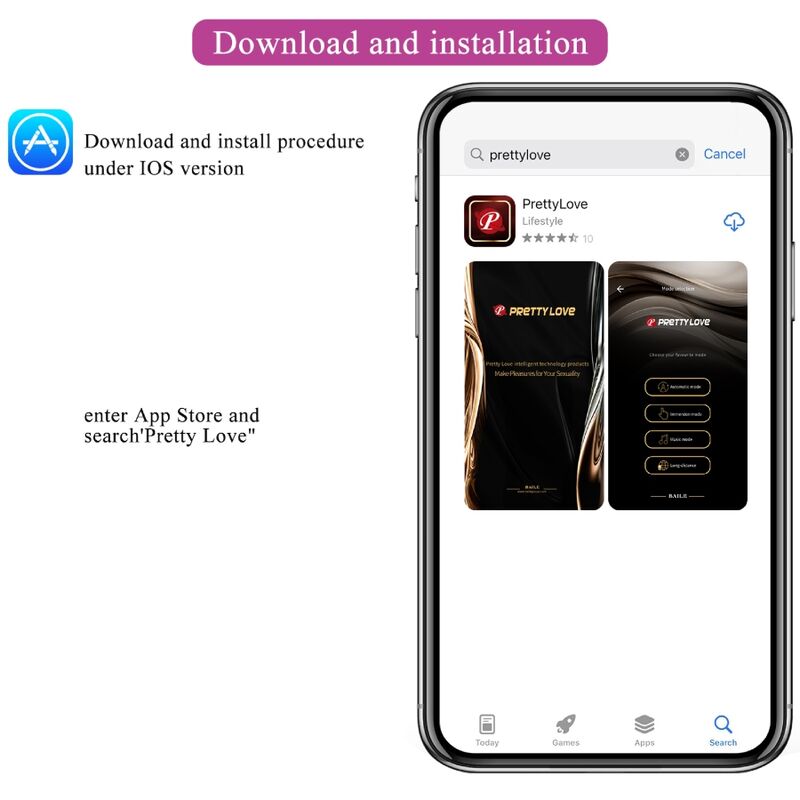 PRETTY LOVE - VIBRATEUR À CHOC ÉLECTRIQUE HECTOR APPLICATION GRATUITE VIOLET