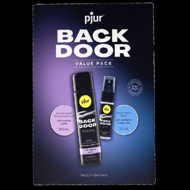 PJUR - ENSEMBLE DE LUBRIFIANT ET SPRAY ANAL BACK DOOR