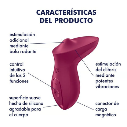 SATISFYER - EXCITERRR VIBRATOR AUFLEGBARER KLITORIS FUCHSIA