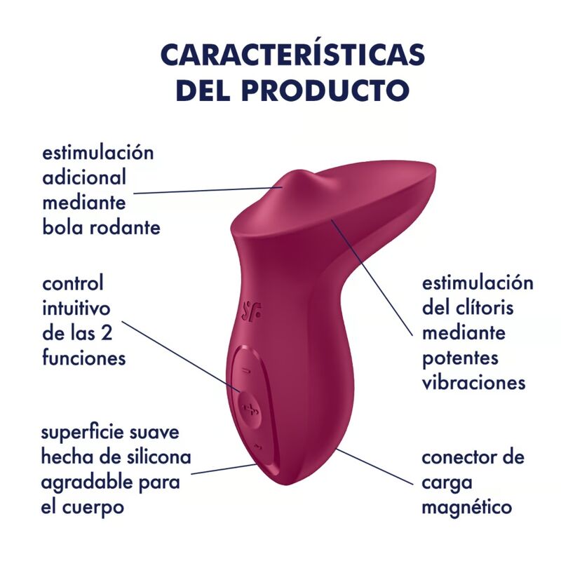 SATISFYER - VIBRATEUR EXCITERRR APPLICABLE CLITORIS FUCHSIA
