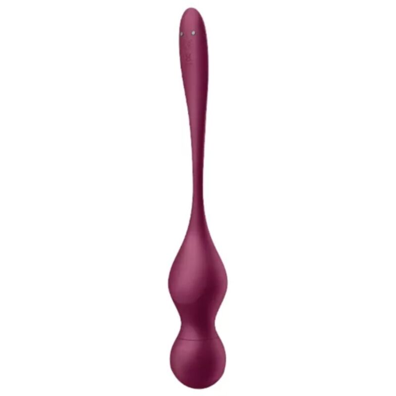 SATISFYER - LOVE BIRDS VARY BOULES VIBRATRICES APPLICATION GRATUITE VIN ROUGE