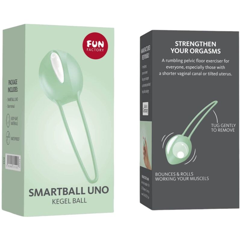 FUN FACTORY - SMARTBALL UNO PILIM BALL WHITE / PISTACHIO GREEN