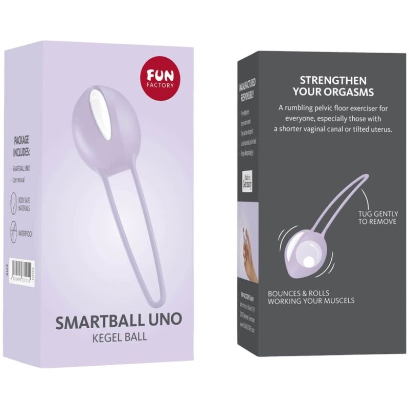 FUN FACTORY - SMARTBALL UNO CYMBAL BALL WIT / PASTELPAARS