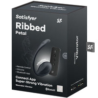 SATISFYER - RIBBED PETAL G POINT STIMULATOR FERNBEDIENUNG SCHWARZ KOSTENLOSE APP