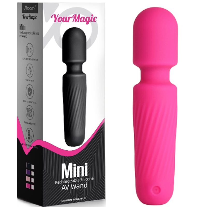ARMONY - VOTRE MASSEUR &amp; VIBRATEUR MAGIQUE RECHARGEABLE 10 VIBRATIONS ROSE