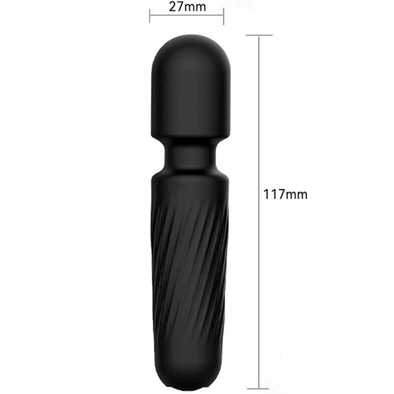 ARMONY - VOTRE MASSEUR &amp; VIBRATEUR MAGIQUE RECHARGEABLE 10 VIBRATIONS NOIR