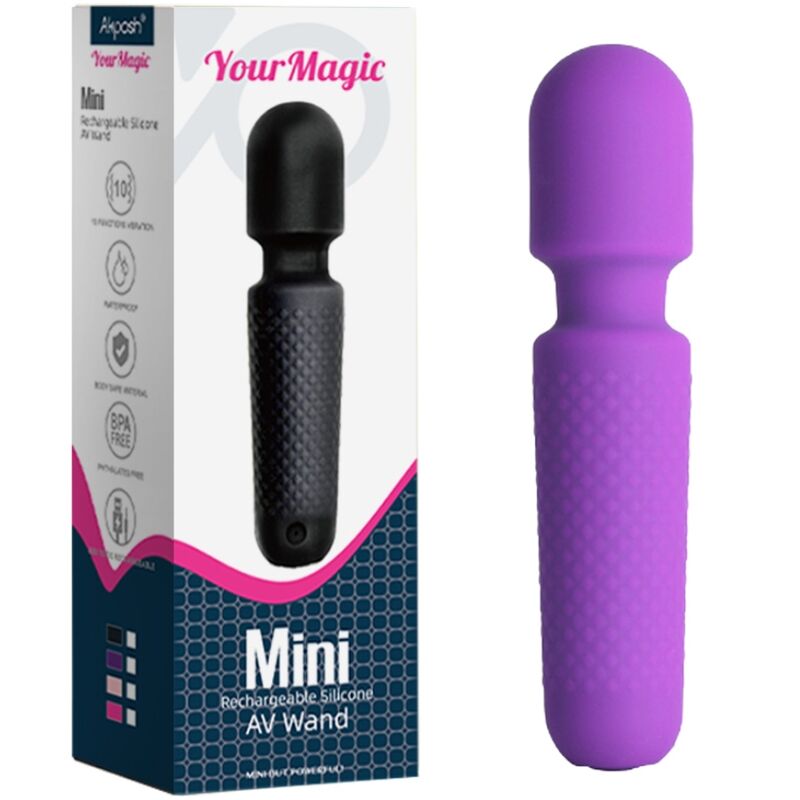 ARMONY - VOTRE MASSEUR ET VIBRATEUR MAGIQUE RECHARGEABLE 10 VIBRATIONS WAND DOTS VIOLET
