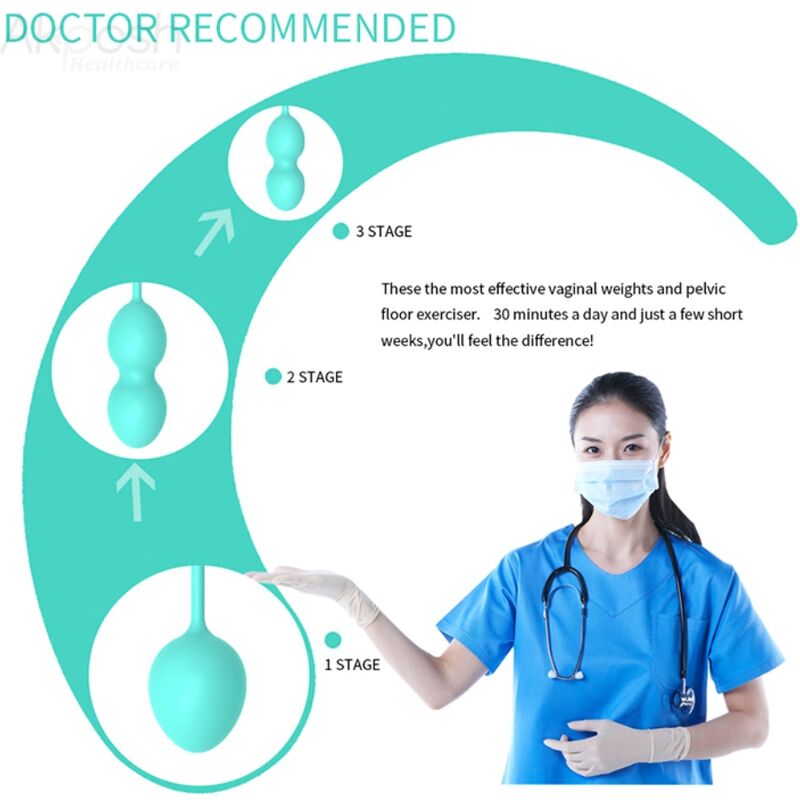 ARMONY - HALTÈRE VAGINAL ANABIOSE 3 NIVEAUX VERT