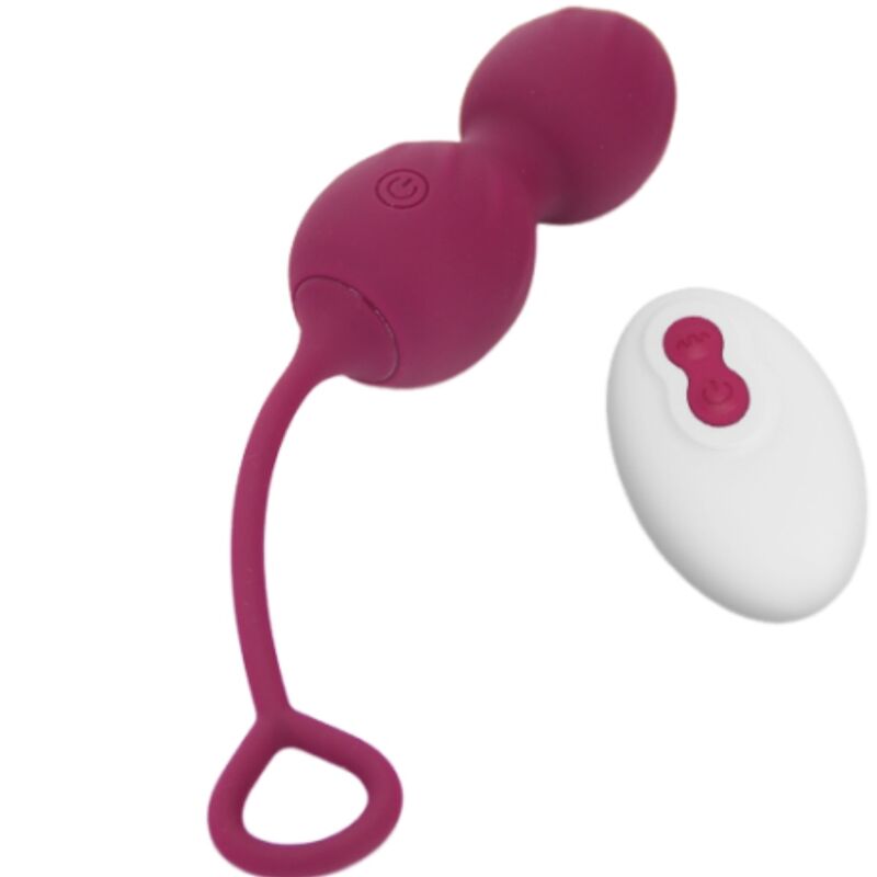 ARMONY - BLOSSOMS HALTÈRE VAGINAL VIBRATION TÉLÉCOMMANDE 10 VIBRATIONS ROUGE FONCÉ