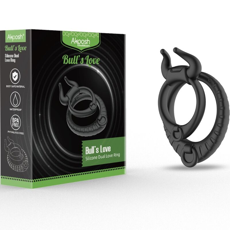 ARMONY - BAGUE PASION DU TAUREAU NOIRE