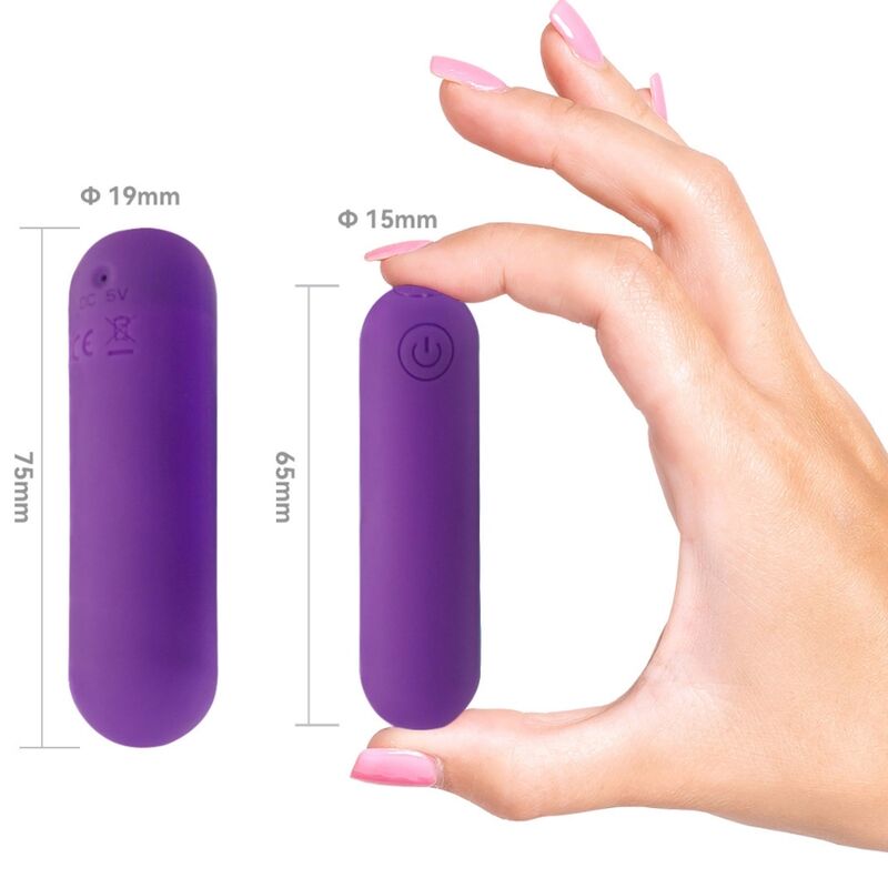 ARMONY - SPLASH HAHA VIBRATOR BULLET SILICONEN 10 VIBRATIES 75 X 19 CM PAARS
