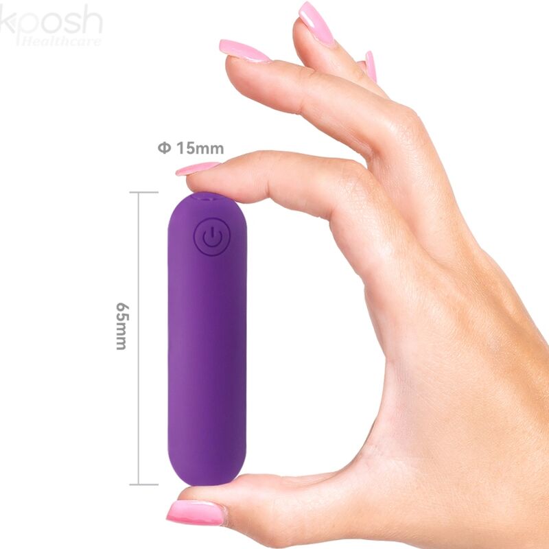 ARMONY - SPLASH JOLINE VIBRATEUR BULLET SILICONE TÉLÉCOMMANDE 10 VIBRATIONS 6,5 X 1,5 CM VIOLET