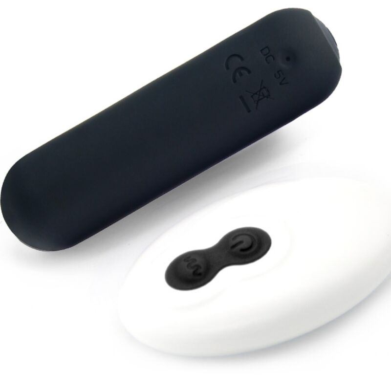 ARMONY - SPLASH JOIE VIBRATOR BULLET SILICONEN AFSTANDSBEDIENING 10 VIBRATIES 75 X 19 CM ZWART