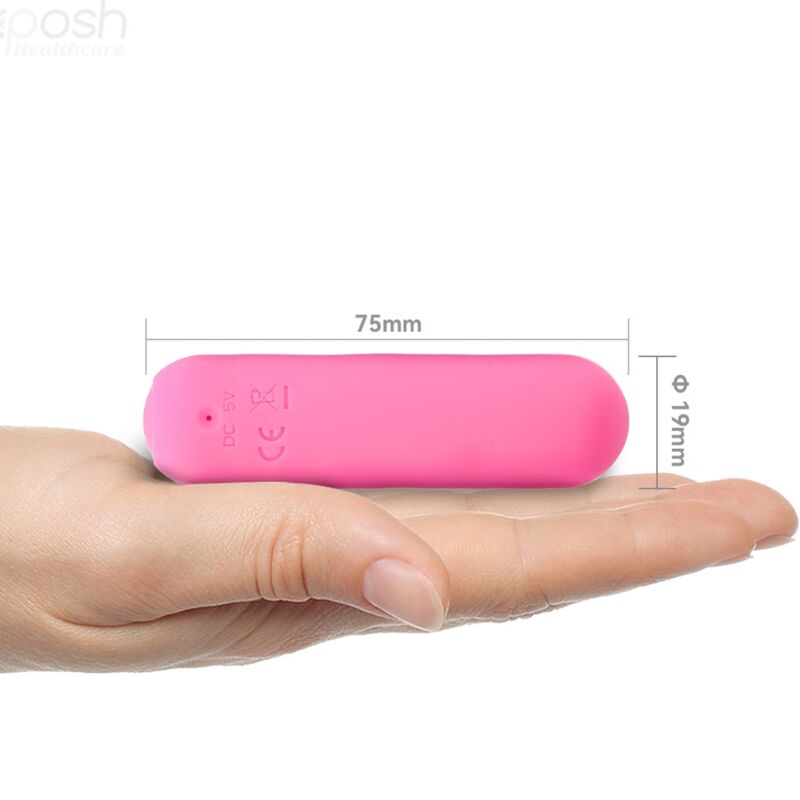 ARMONY - SPLASH JOIE VIBRATOR BULLET SILICONEN AFSTANDSBEDIENING 10 VIBRATIES 75 X 19 CM ROZE