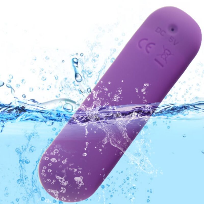ARMONY - SPLASH JOIE VIBRATEUR BULLET SILICONE TÉLÉCOMMANDE 10 VIBRATIONS 75 X 19 CM VIOLET