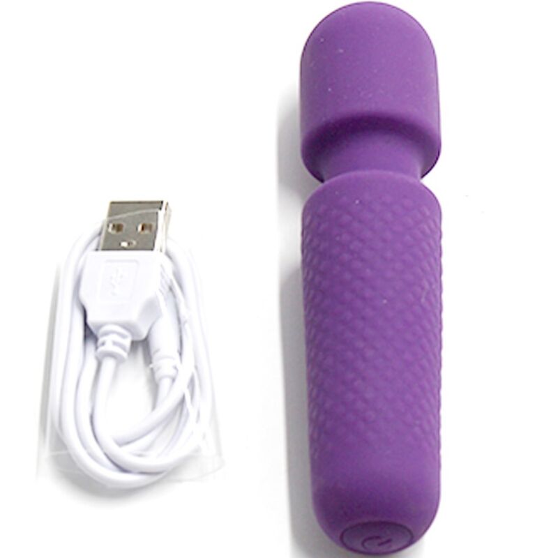 ARMONY - VOTRE MASSEUR ET VIBRATEUR MAGIQUE RECHARGEABLE 10 VIBRATIONS WAND DOTS VIOLET