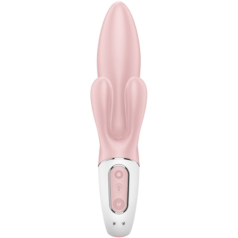 SATISFYER - LUCHTPOMP BUNNY 3 OPBLAASBARE KONIJN VIBRATOR ROZE