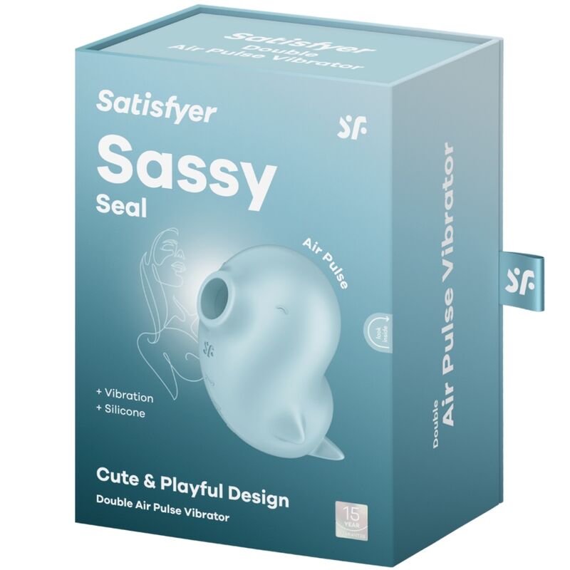 SATISFYER - STIMULATEUR ET VIBRATEUR SASSY SEAL BLEU