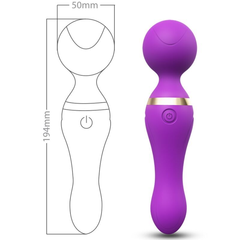 ARMONY - FREEZA MASSEUR &amp; VIBRATEUR TÊTE SUPER FLEXIBLE VIOLET